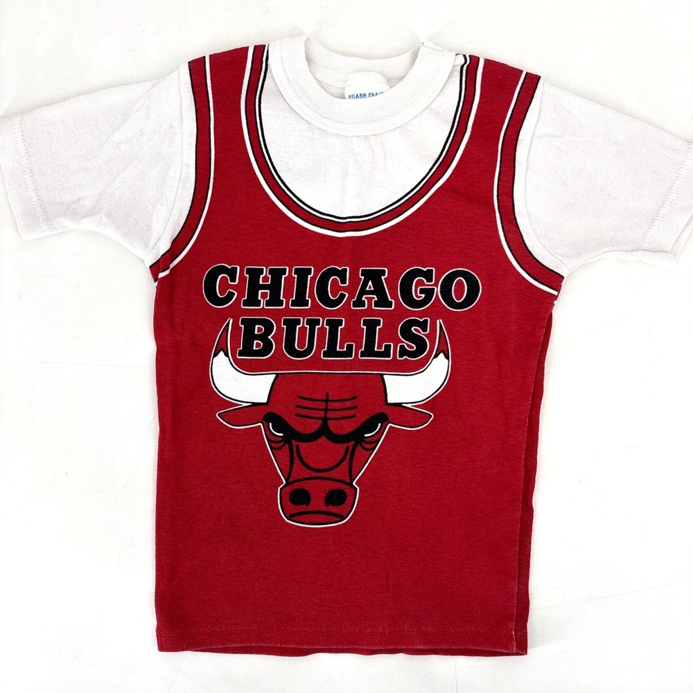 Vintage Michael Jordan Jersey Shirt Kids 8 Red 90S Chicago Bulls NBA Basketball‎